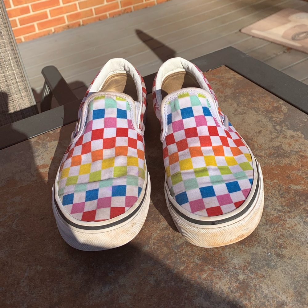 Rainbow vans women’s size 7.5!